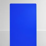 Acryl Abdeckplatte als Spritzschutz blau